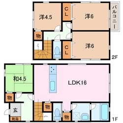 戸建（三ツ沢中川様邸）の物件間取画像